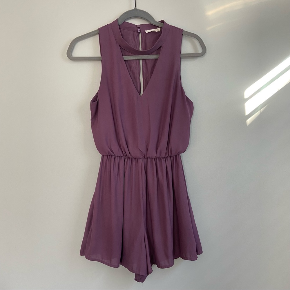 Lush keyhole neck romper